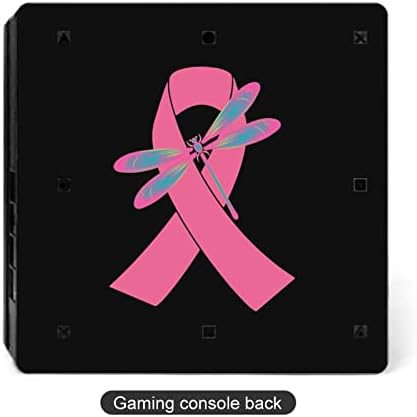 A mellrák Szalag Rózsaszín Szitakötő Matrica Borító Matrica a PS4 Slim PS4 Pro Matrica Kompatibilis a PS4 Vezérlő Vicces