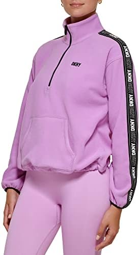 DKNY Női Sport Flip Logó Szalag Negyedév Zip jacket