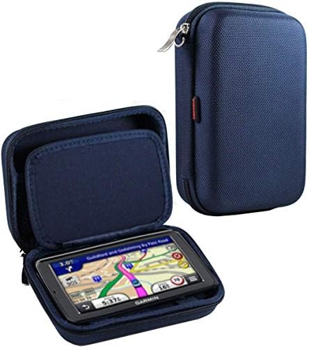 Navitech Sötét Kék Nehéz GPS hordtáska Kompatibilis Kobra GPSM 3000 Mobil Navigációs Rendszer 5.2