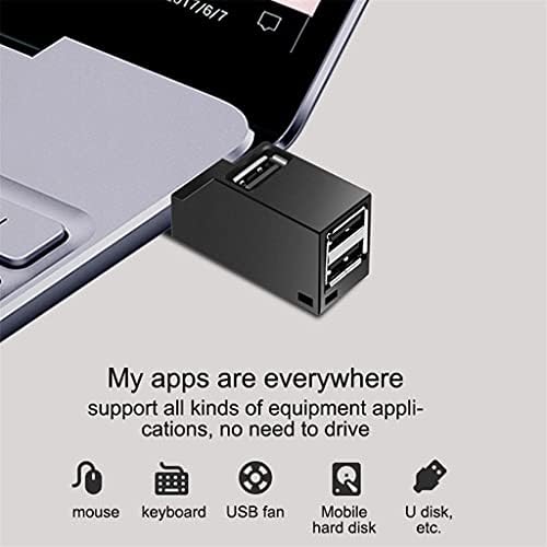 ZHUHW USB 3.0 HUB Bővítő Adapter Mini Elosztó Doboz PC, Laptop, Mobiltelefon nagysebességű U Lemez Olvasó (Szín : E)