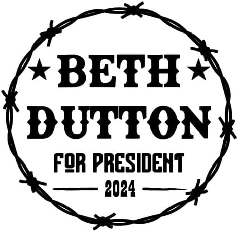 2024 Beth az Elnök MKR Matrica Vinyl Matrica |Autók, Teherautók, Furgonok Falak Laptop| Fekete | 5,5 x 5.4|MKR2234