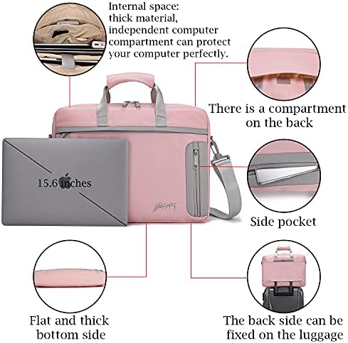 OKOS Üzleti Laptop hordtáska táska, Aktatáska Messenger Táska illik 15.6 inch Számítógép, Kors válltáska RFID Zsebében a Munka vagy