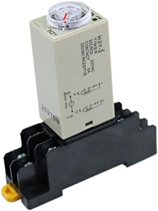 UNCASO H3Y-2 36V Kis idő Relé 0-10-ST6P Elektronikus Relé bekapcsolási késleltetés (Méret : AC 12V)