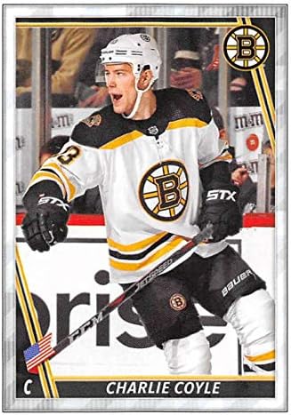 2020-21 Topps NHL Matrica 46 Charlie Coyle Boston Bruins Jégkorong Matrica Kártya (Mini, Vékony, Peelable Matrica)