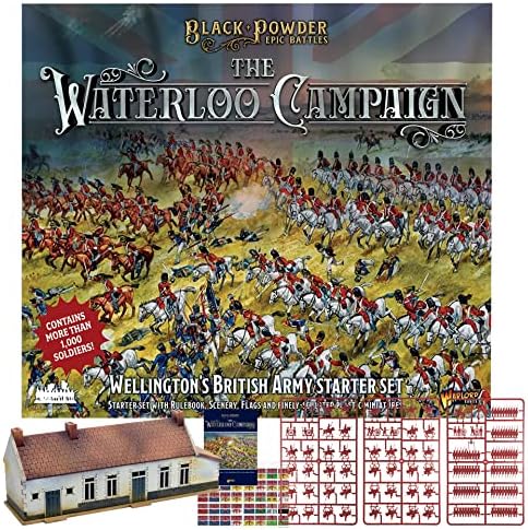 Háborús játékok Szállított Fekete Por Háború - Epikus Csaták: Waterloo: Wellington Brit Hadsereg Starter Set, a Függetlenségi