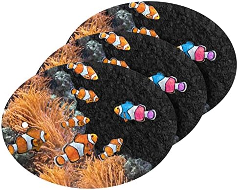 Kigai Clownfish Cellulóz Szivacs 3 Darabos,Nagy Teherbírású Bozót Konyhai Szivacs,Tiszta, Kemény Szórakozik Karcolás Nélkül