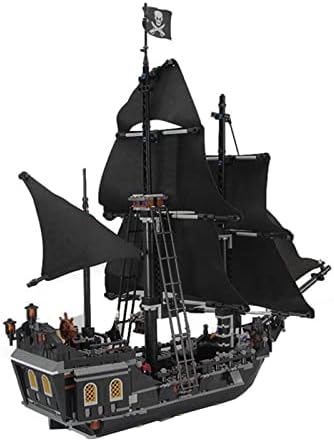 REELAK 3D Modell Tér Értelemben Black Pearl Hajó Kompatibilis Kalóz Hajó 4184 4195 Karib-Modell építőkocka Puzzle Vitorlás Téma Fél