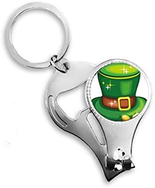 Ragyog a Zöld Kalap Írországi Szent Patrik Napi Köröm Zimankó Gyűrű kulcstartó Sörnyitó Clipper