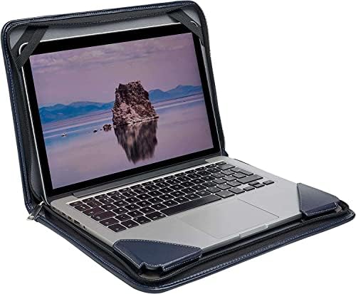 Broonel Kék Bőr Laptop Messenger Esetben - Kompatibilis Dell Inspiron 15 az 5593-at 15.6 Inch