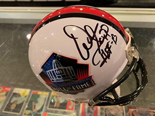Warren Sapp Buccaneers Raiders Hall Of Fame Aláírt Mini Sisak Szövetség Hiteles - Dedikált NFL Mini Sisak