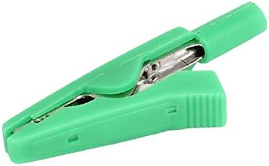 X-mosás ragályos Zöld 2mm Socket Szigetelt Aligátor Clip Teszt Ólom Akkumulátor Csipesz-Csatlakozó(Connettore morsetto per batteria