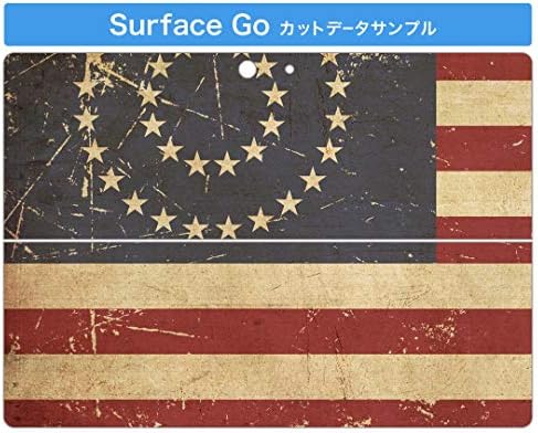 igsticker Matrica Takarja a Microsoft Surface Go/Go 2 Ultra Vékony Védő Szervezet Matrica Bőr 007338 Nemzeti Zászló Retro Piros,