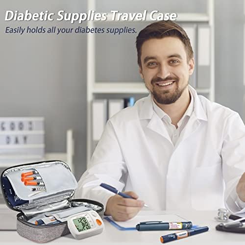 Inzulin Hűvösebb utazótáska, Diabetikus Gyógyszerek Szervező Esetében 2 jégakku Nagy a Mindennapi Használat Utazási Tároló
