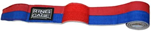Gyűrű Ketrec Handwraps Mexikói Stílus Rugalmas - Vörös/Kék - nagyon Hosszú 220
