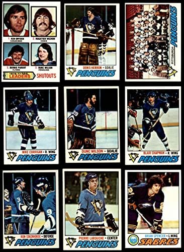 1977-78 Topps Pittsburgh Penguins Csapata Meghatározott Pittsburgh Penguins (Set) EX Pingvinek