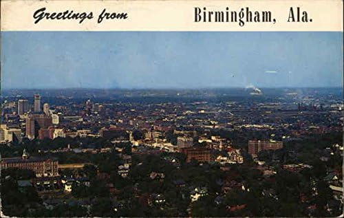 Általános Nézet, hogy a Város Birmingham, Alabama AL Eredeti, Régi Képeslap, 1959