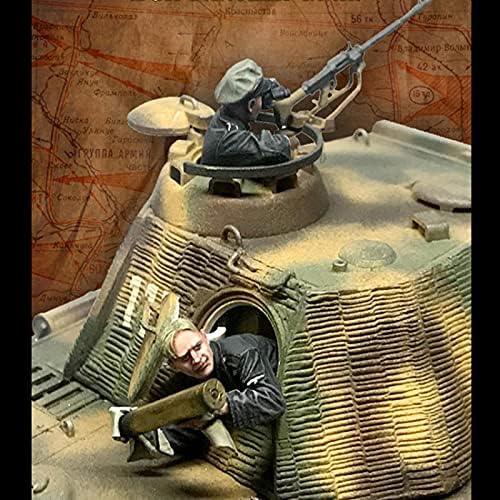 Splindg 1/35 Gyanta Katona Modell WWII Tank Katona (2 fő, nem Tank) összeszerelt, festetlen Miniatűr-készlet //K1506