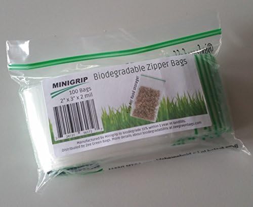 2 x 3 x 2 Mil Clear Hulladéklerakó biológiailag Lebomló Műanyag lesz zárható zacskókra (Csomag 100)