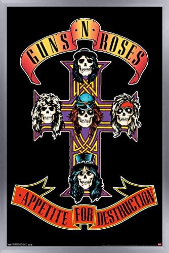 Tendenciák a Nemzetközi Guns N' Roses - Kereszt Fali Poszter, 22.375 x 34, keret nélküli Változat