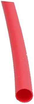 X-mosás ragályos Poliolefin Hő Zsugorodó Cső vezetékek Ujja 8 Méter Hosszúságú, 2 mm, Belső Átm Piros(Manicotto per cavi termorestringibili