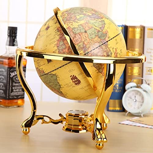HXHBD Világon, Íróasztal Globe-Globe-Dekor Mini Globe-Retro Világ Világ, Íróasztal Hivatal a Tanítás Ajándékát,Aranyat,Kínai, angol térkép/56