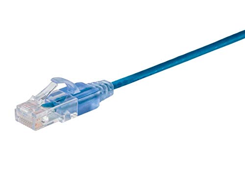 Monoprice Cat6A Ethernet Patch Kábel - 50 Láb - Fekete (10-es Csomag) Snagless RJ45, UTP, Tiszta, Csupasz Réz Drót, 10G, 30AWG