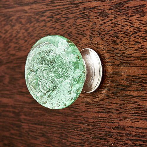 A zöld Buborékok Üveg Díszítő Fiókba, konyhaszekrény, vagy Kilincs Pull