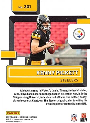 Pittsburgh Steelers 2022 Donruss Gyári Lezárt Csapat Állítsa be a Névleges Kezdő lap Kenny Pickett, George Pickens plusz még 3 Újoncok