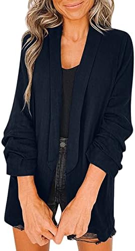 Blézer Kabátok Női Üzleti Office Outwear Hosszú Ujjú Kabát Hajtókáját Nyári Divatos Blézer