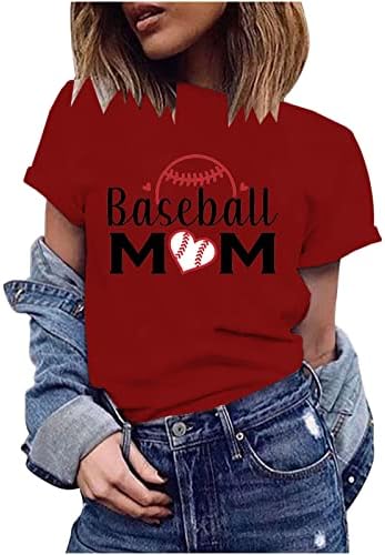 Baseball Anya Pólók Női 2023 Mama Ing, Blúz Alkalmi Nyári Kerek Nyakú Nyári Blúzok