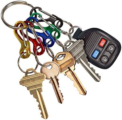 Szerencsés Line Mini ID Clip Kulcs Fuvarozó Azonosítása Billentyűket, Színes kulcstartó, 10 Csomag (45910)