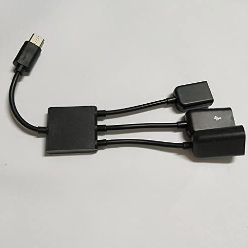 Baoblaze 3 in 1 Férfi 2xUSB + Micro USB-Női Erő Töltés Fogadó OTG Elosztó Kábel az Android Telefonok