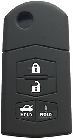 Rpkey Szilikon Kulcsnélküli Bejegyzés Távirányító távirányító tok védő Csere Alkalmas Mazda 3 5 6 CX-7 CX-9 RX-8 MX-5 Miata 662F-SKE12501