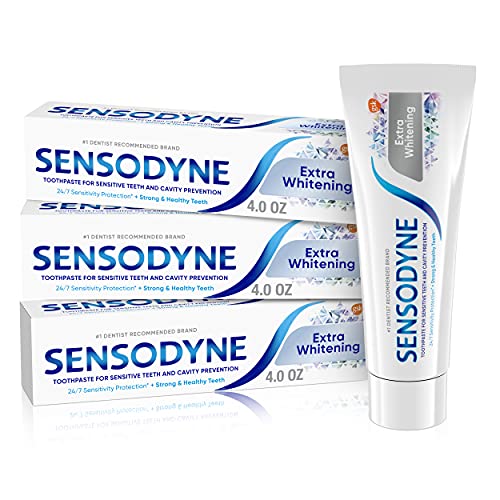 Sensodyne Extra Fehérítő Érzékeny Fogfehérítő Fogkrém - 4 Uncia (Csomag 3)