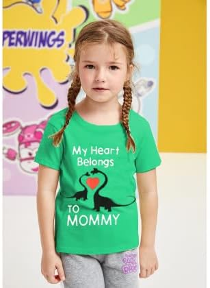 Anyák Napja Ing Kisgyermek Fiúk A Szívem Tartozik, hogy Anyu póló Gyerek szeret a Mama Dinoszaurusz Rövid Ujjú Póló