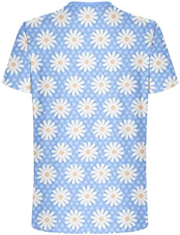 Férfi Hawaii Póló Nyári Beach Tshirt Felső virágmintás Rövid Ujjú Kerek Nyakú Grafikus Póló Nyaralni
