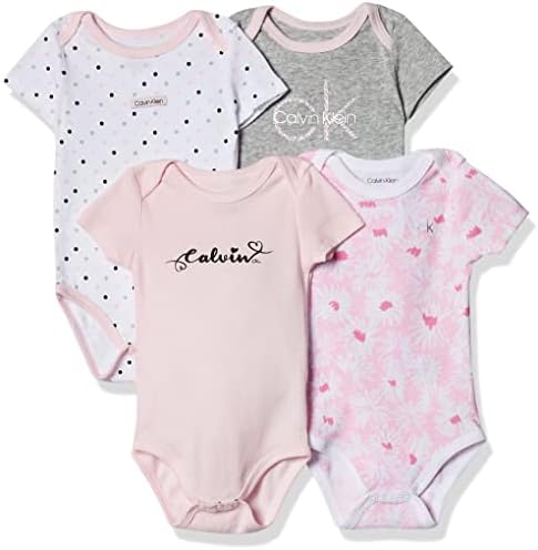 Calvin Klein baba-lányok 4 Db Csomag Bodysuits