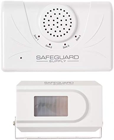 Safeguard Ellátási Mozgás Ajtó Csengő - Egyszerű Használat 95dB Hangos 4000 Tartomány Vezeték nélküli Mozgásérzékelő Ajtó Csengő Üzleti,