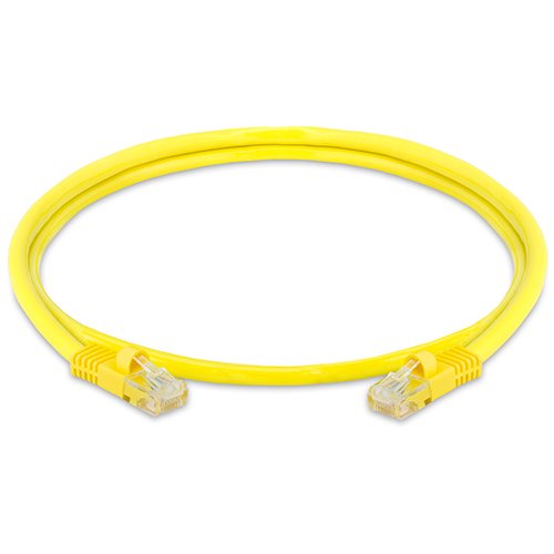 Cat5e RJ45 Patch Ethernet LAN Hálózati Kábel – 3 ft Sárga Szín