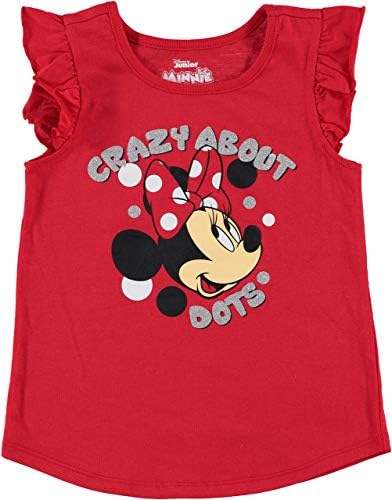 Disney Minnie Egér Lányok 3 Darab T-ing, Legging Nadrág Beállítva, a Kisgyermek, a Kis Gyerekek – Vörös/Fehér/Szürke