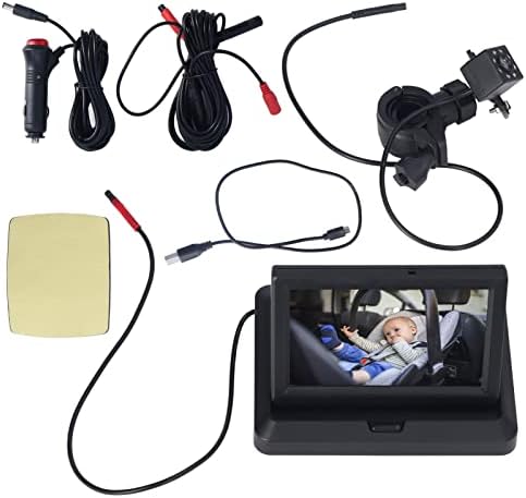 Baba Autó Kamera, Baba autósülés Kamera Állítható Világos, Fényes, Széles Kilátás Hátrafelé Néző Ülésben Kamera Csecsemő(5.0-ban)