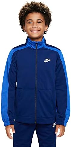Nike Sportruházat Kék Üresség/Játék Royal/Fehér DQ3372-472 Unisex Nagy Gyerekek Poli Melegítő Kabát, Nadrág Szett