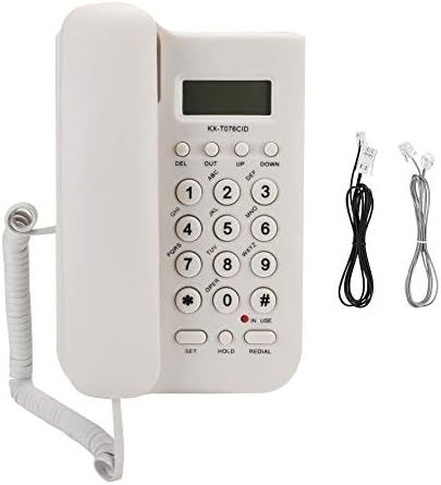 Vezetékes Telefon, DTMF/FSK Vezetékes Telefon Hívófél-AZONOSÍTÓ Kijelzés/Szám/Újrahívás Funkció Otthon, Iroda, Hotel(Fehér)