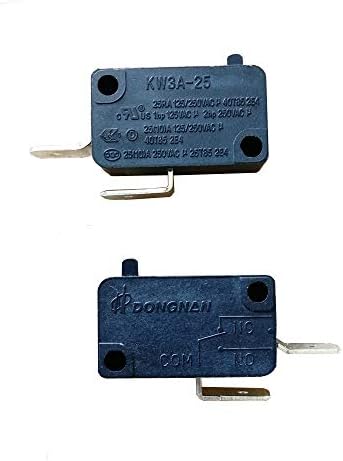 Mikro Kapcsoló 2db KW3A-25 125V/250V NEM alaphelyzetben Nyitott 2 Pin Microswitch Mikro Kapcsoló 25A Nagy Folyó
