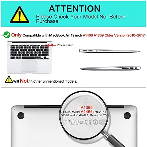 MOSISO Kompatibilis MacBook Air 13 hüvelykes Esetben (A1369 A1466, Régebbi Verziót 2010-2017 Kiadás), Műanyag Napraforgó Kemény