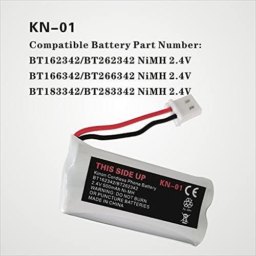 Kinon 3-Pack Vezeték nélküli Telefon Akku NiMH AAA 2,4 V 500mAh Cserélje ki BT162342 BT262342 BT166342 BT266342 BT183342 BT283342 Kompatibilis