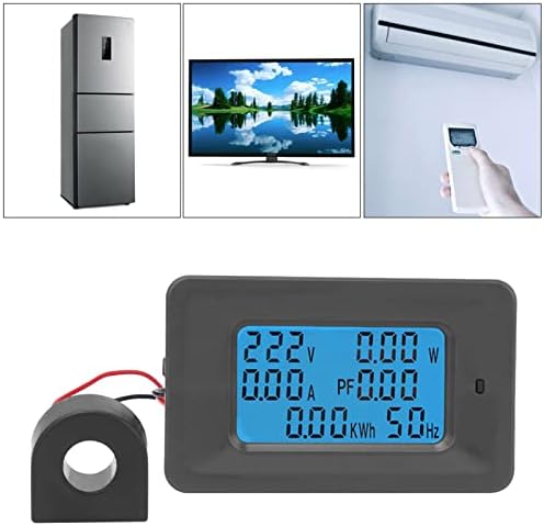 feszültség mérő 6 in 1 Digitális LCD Méter Feszültség 110 250V Jelenlegi 100A Áram Monitor Panel Kölcsönös Tekercs