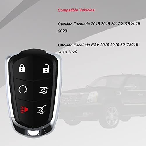 6 Gombot Kulcsnélküli Bejegyzés Autó Távoli Indítás Közelség Okos távirányító a Cadillac Escalade 2015 2017 2018 2019 2020 Escalade