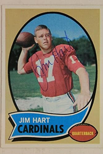 Jim Hart Bíborosok Illinois Dedikált, Aláírt 1970 Topps Kártya 177