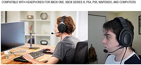 Csere Játék Mic Corsair HS50 H60 HS70 Sorozat Stereo Gaming Headset a PS4 PS5 Xbox, PC, 3,5 mm-es, Levehető Gémes Mikrofon